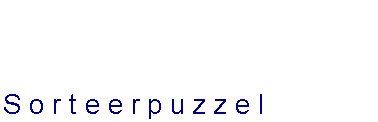 Tekstvak: Sorteerpuzzel
