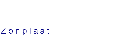 Tekstvak: Zonplaat